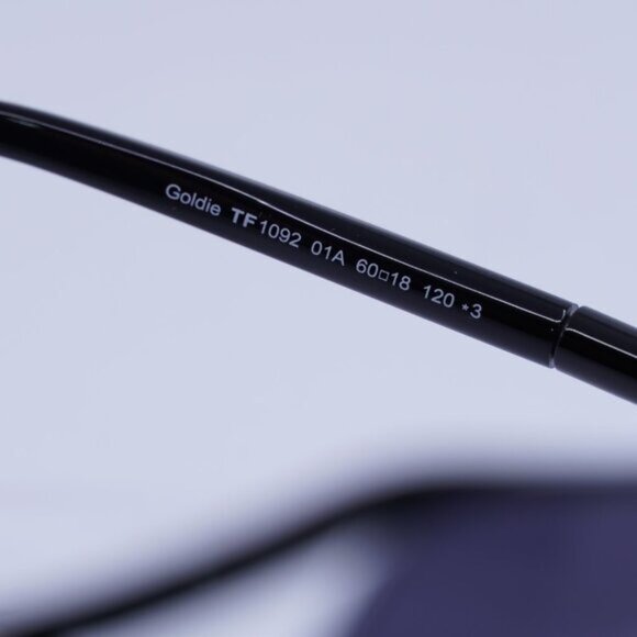Tom Ford Goldie FT1092 01A Sunglasses Black Square Frame, Smoke Lenses main image 3
